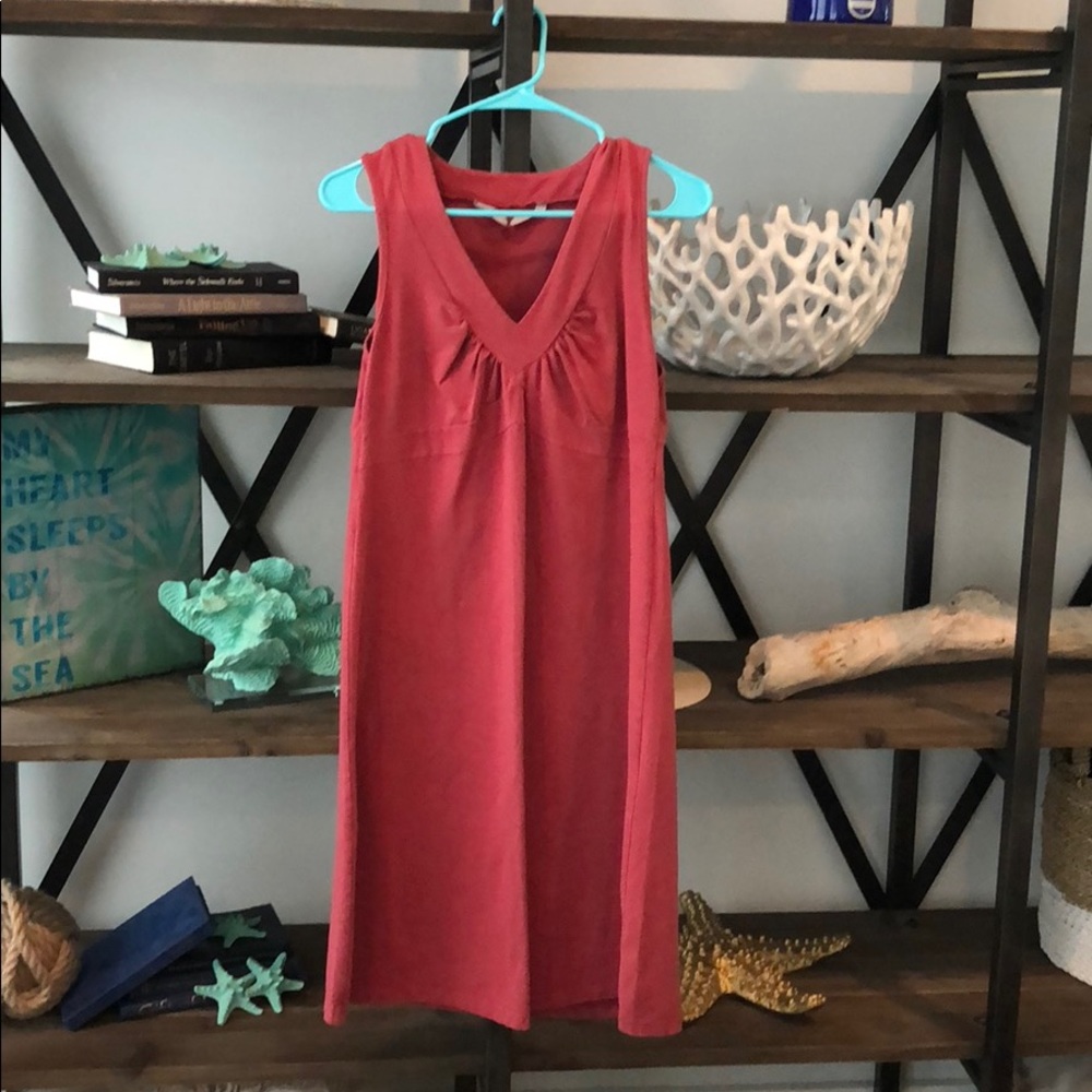Red casual tank dress